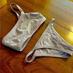 MIKOH lavender one shoulder bikini (xs).